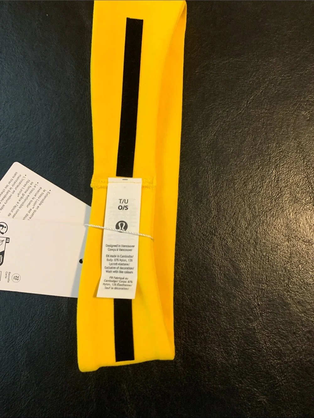 lululemon athletica Maize Yellow Headband NWT